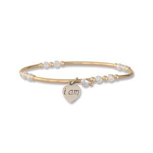 Starlight Crystal Intentional Bracelet in Gold Finish